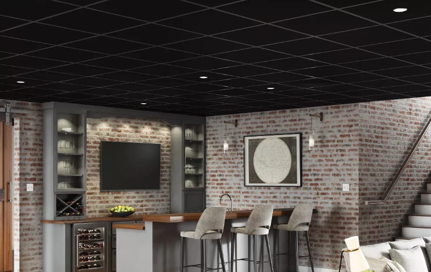 Black Ceiling Tiles