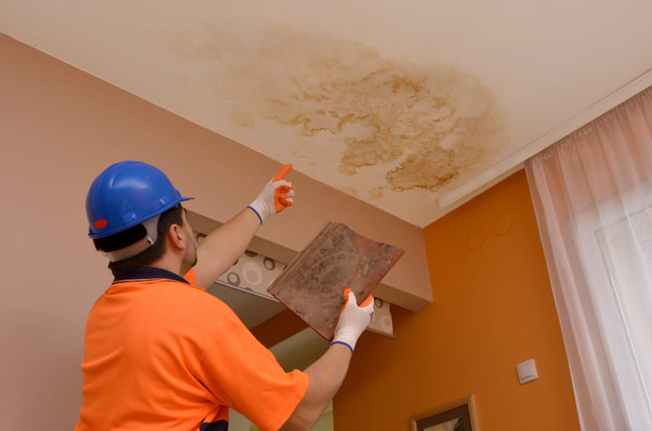 ceiling damage from water