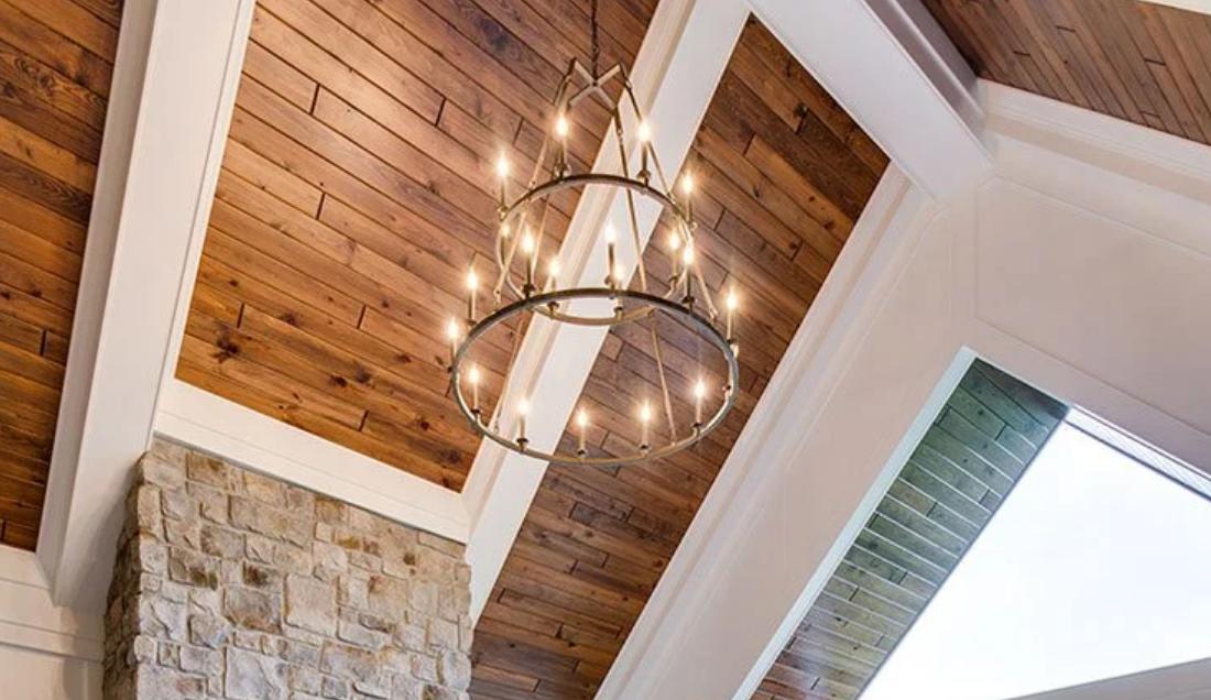 tongue and groove pine ceiling