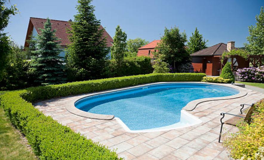 above ground pool deck